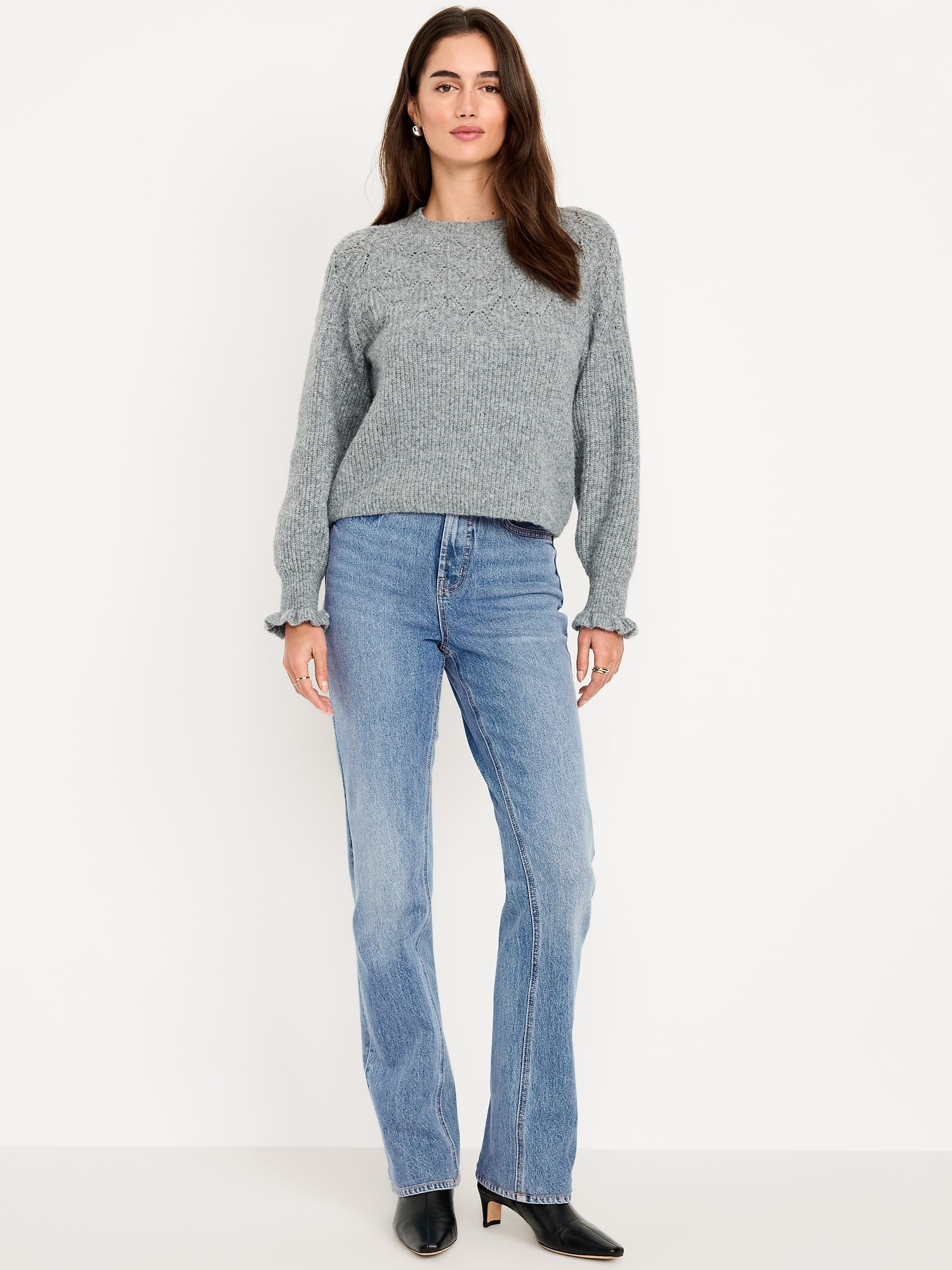 Extra High-Waisted Boot-Cut Jeans