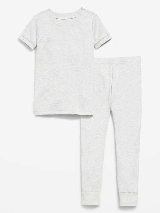 Image number 1 showing, Snug-Fit Ribbed Pajama Set for Toddler & Baby