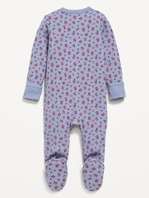 Image number 2 showing, Ribbed 2-Way-Zip Sleep & Play Footed One-Piece for Baby
