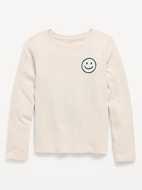 Image number 1 showing, Long-Sleeve Graphic T-Shirt for Girls
