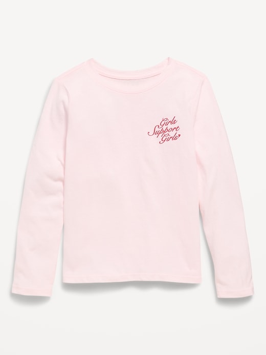 L'image numéro 1 présente T-shirt à manches longues et à imprimé pour fille