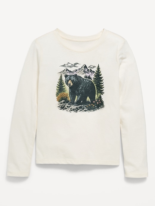 L'image numéro 1 présente T-shirt à manches longues et à imprimé pour fille