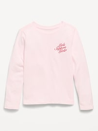 L'image numéro 1 présente T-shirt à manches longues et à imprimé pour fille