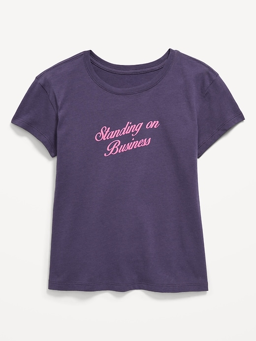 L'image numéro 1 présente T-shirt à manches courtes à imprimé pour fille