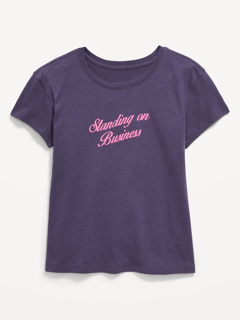 T-shirt à manches courtes à imprimé pour fille