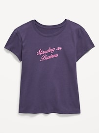 L'image numéro 1 présente T-shirt à manches courtes à imprimé pour fille