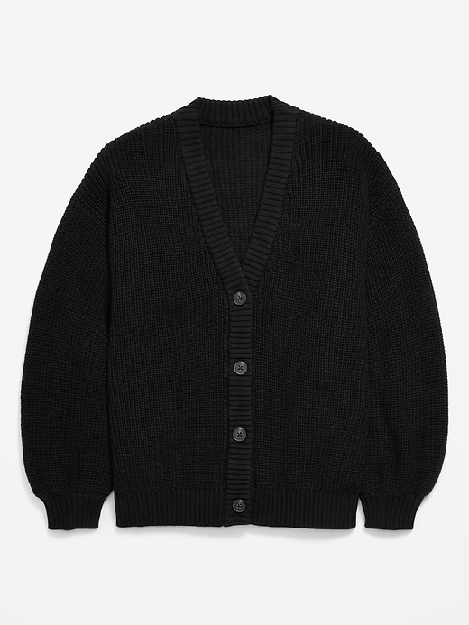 Image number 1 showing, Slouchy Button-Front Cardigan Sweater for Girls
