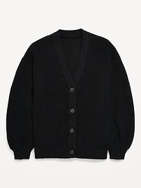 Image number 1 showing, Slouchy Button-Front Cardigan Sweater for Girls