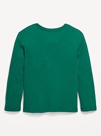 Image number 2 showing, Long-Sleeve Holiday Graphic T-Shirt for Toddler Girls