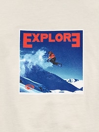 Image number 3 showing, Oversized Long-Sleeve Graphic T-Shirt for Boys