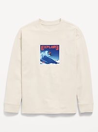 Image number 2 showing, Oversized Long-Sleeve Graphic T-Shirt for Boys