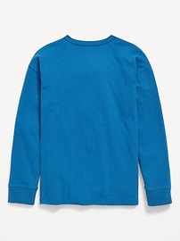 L'image numéro 3 présente T-shirt surdimensionné à imprimé à manches longues pour garçon