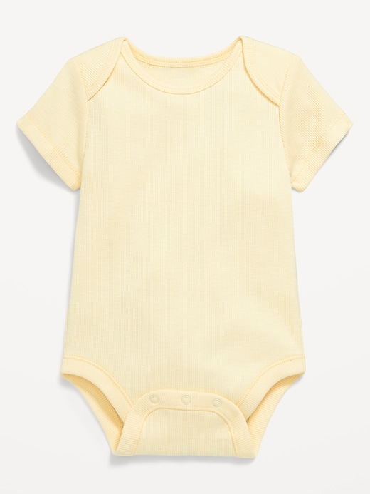 Image number 1 showing, Short-Sleeve Ribbed Bodysuit for Baby