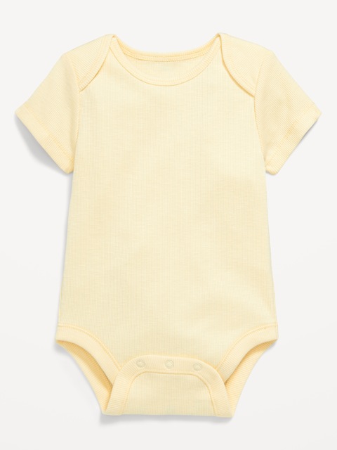Short-Sleeve Ribbed Bodysuit for Baby