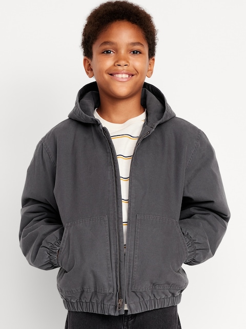 Veste à capuchon en toile pour garçon