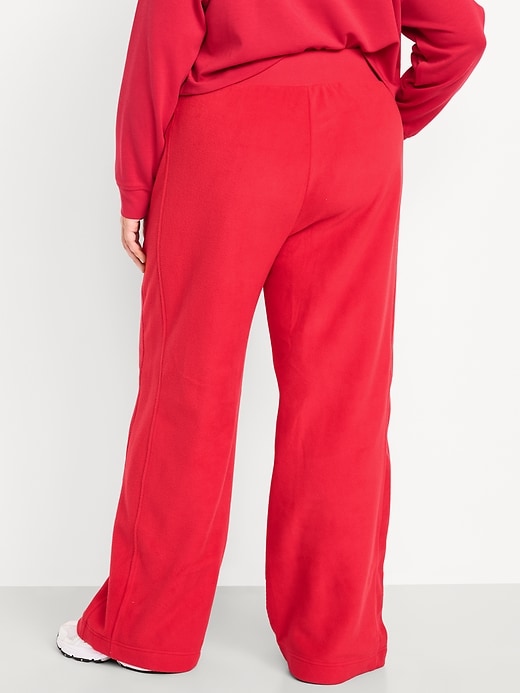 L'image numéro 7 présente Pantalon à jambe ultra-large à taille très haute en micromolleton
