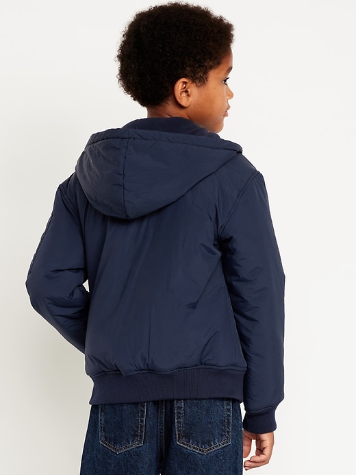 L'image numéro 5 présente Blouson d’aviateur à capuchon hydrorésistant pour tout-petit garçon