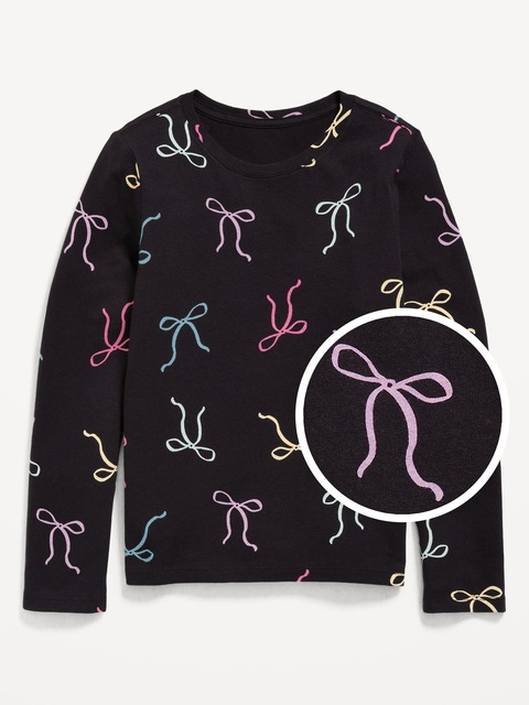 Softest Printed Long-Sleeve T-Shirt for Girls