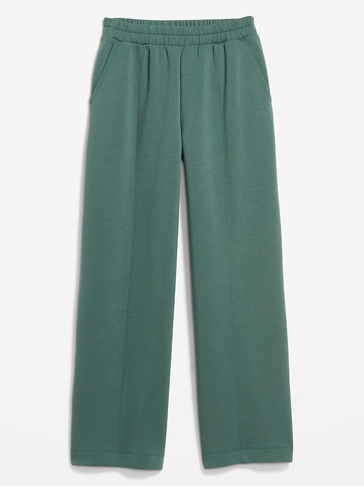 Image number 9 showing, High-Waisted Bounce Fleece Wide-Leg Sweatpants