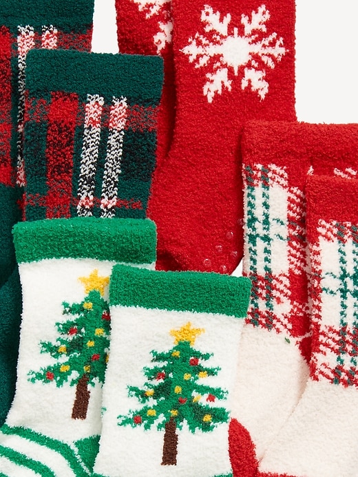 L'image numéro 2 présente Chaussettes douillettes des Fêtes unisexes pour Tout-petit et Bébé (paquet de 4)