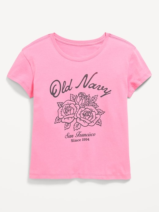 Image number 1 showing, Short-Sleeve Logo-Graphic T-Shirt for Girls