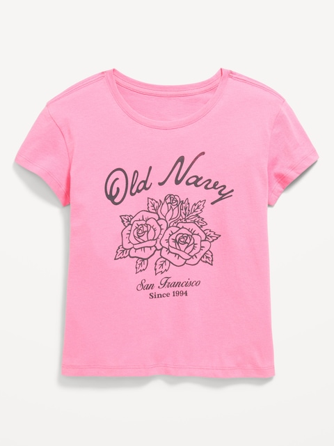 Short-Sleeve Logo-Graphic T-Shirt for Girls