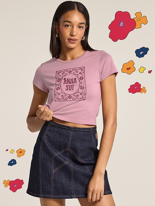 Image number 1 showing, Old Navy x Anna Sui Ringer Tee