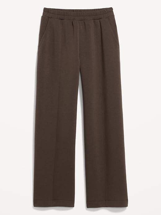 Image number 1 showing, High-Waisted Bounce Fleece Wide-Leg Sweatpants