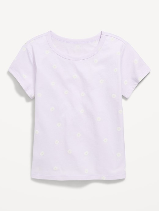 Image number 1 showing, Printed Softest Short-Sleeve T-Shirt for Girls
