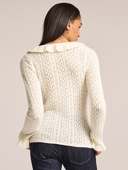 Image number 2 showing, Old Navy x Anna Sui Ruffle Cardigan Sweater