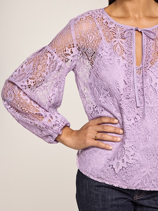 Image number 4 showing, Old Navy x Anna Sui Lace Applique Top