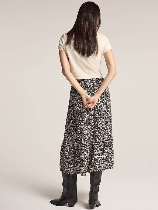 Image number 2 showing, Old Navy x Anna Sui Tiered Midi Skirt