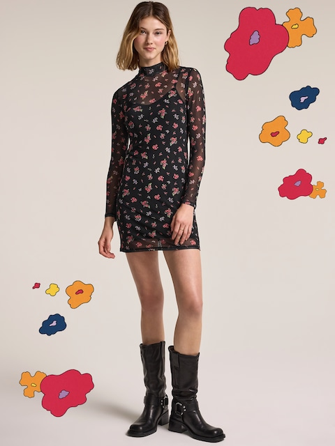 Old Navy x Anna Sui Sheer Mini Dress - Multi Floral