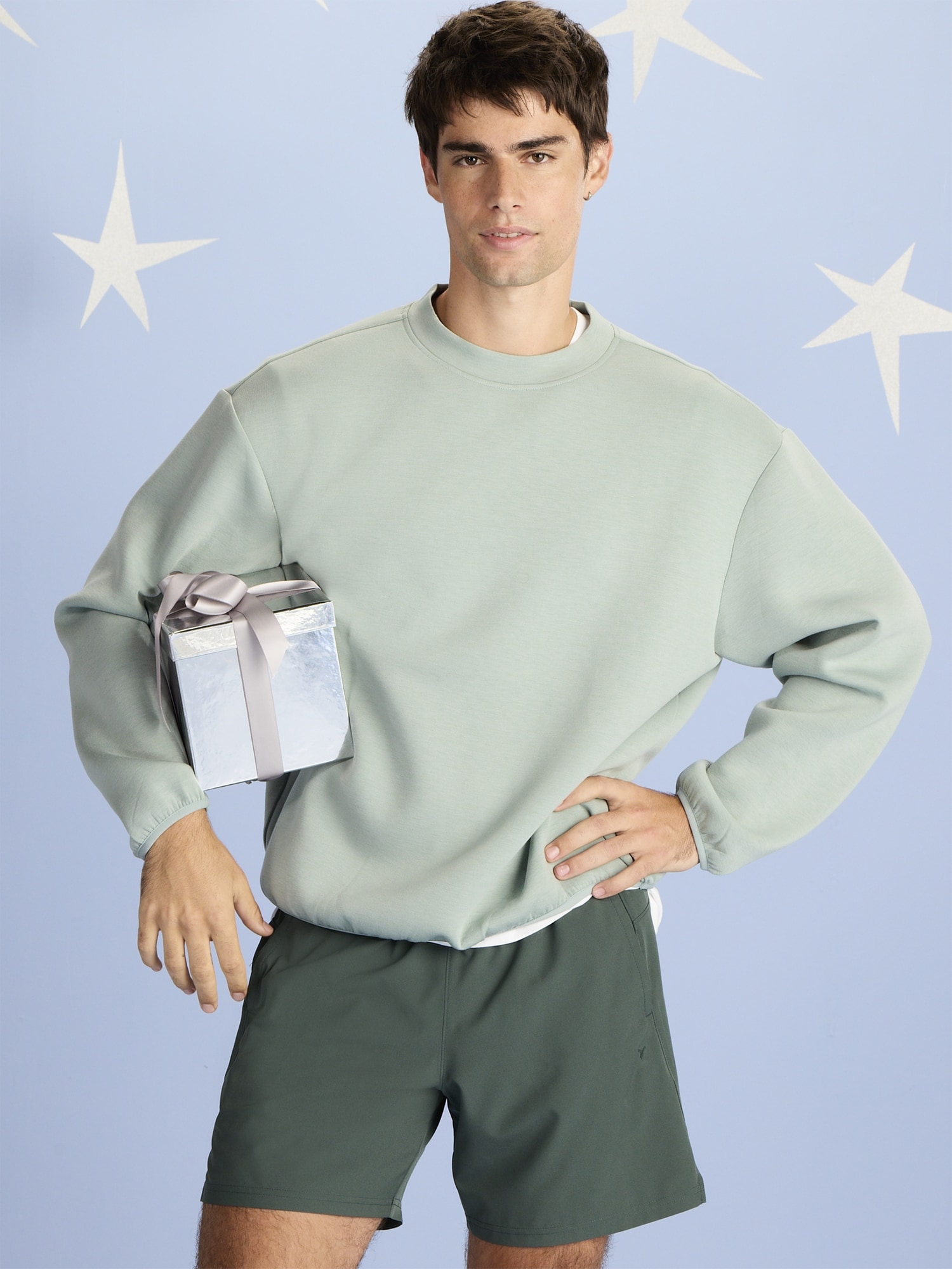 Oversized Bounce Fleece Cinched Sweatshirt