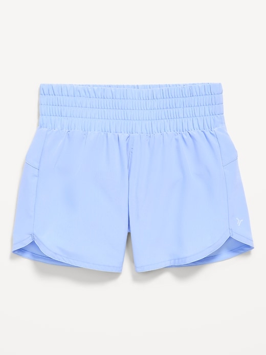 Image number 1 showing, High-Waisted Dolphin-Hem Run Shorts for Girls