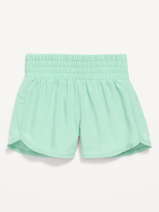 Image number 1 showing, High-Waisted Dolphin-Hem Run Shorts for Girls