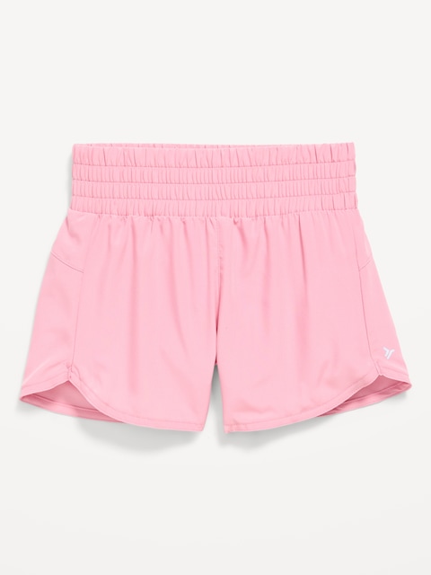 High-Waisted Dolphin-Hem Run Shorts for Girls