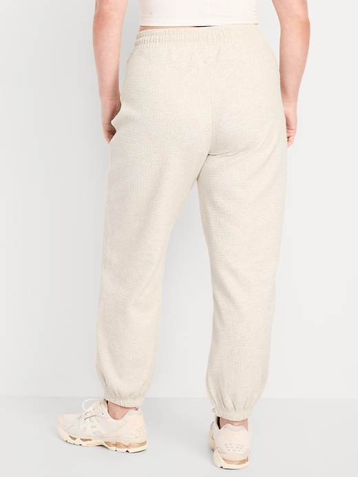 Image number 6 showing, High-Waisted Dynamic Fleece Textured Sweatpants
