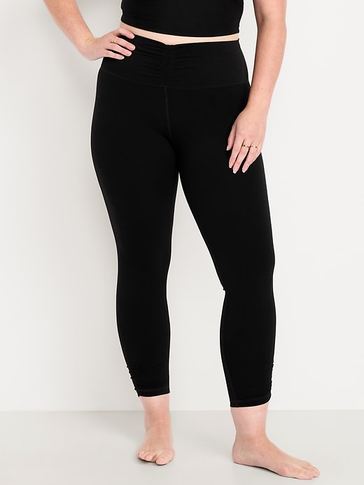 L'image numéro 4 présente Legging StudioSmooth ruché à taille haute