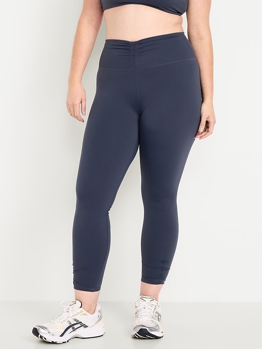 L'image numéro 4 présente Legging StudioSmooth ruché à taille haute