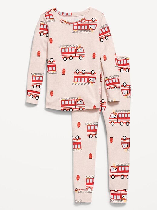 Image number 1 showing, Printed Snug-Fit Pajama Set for Toddler & Baby