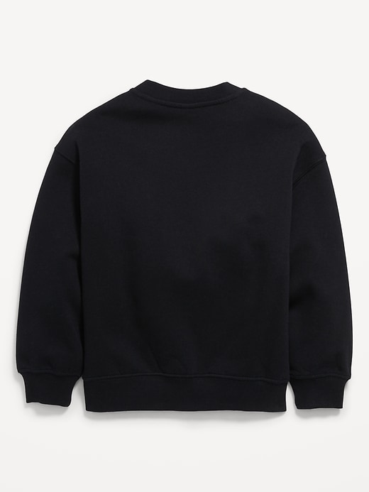 Image number 3 showing, Favorite Fleece Oversized Crew-Neck Sweatshirt for Boys