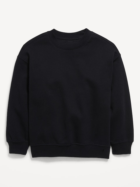 Favorite Fleece Oversized Crew-Neck Sweatshirt for Boys - Blackjack