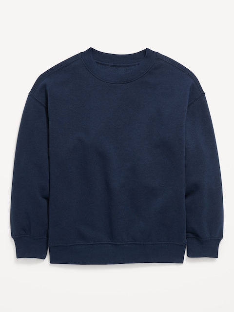 Favorite Fleece Oversized Crew-Neck Sweatshirt for Boys - In The Navy