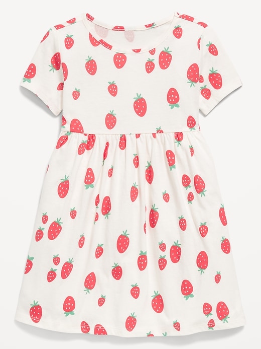 Image number 1 showing, Printed Short-Sleeve Dress for Toddler Girls