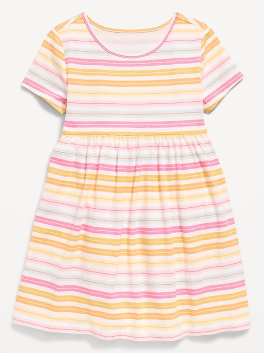 Image number 1 showing, Printed Short-Sleeve Dress for Toddler Girls