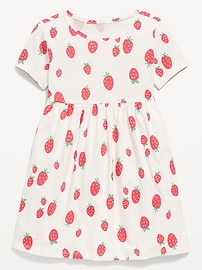 Image number 1 showing, Printed Short-Sleeve Dress for Toddler Girls