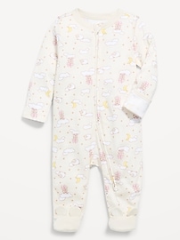 Image number 1 showing, Disney© 2-Way-Zip Sleep & Play Footed One-Piece for Baby
