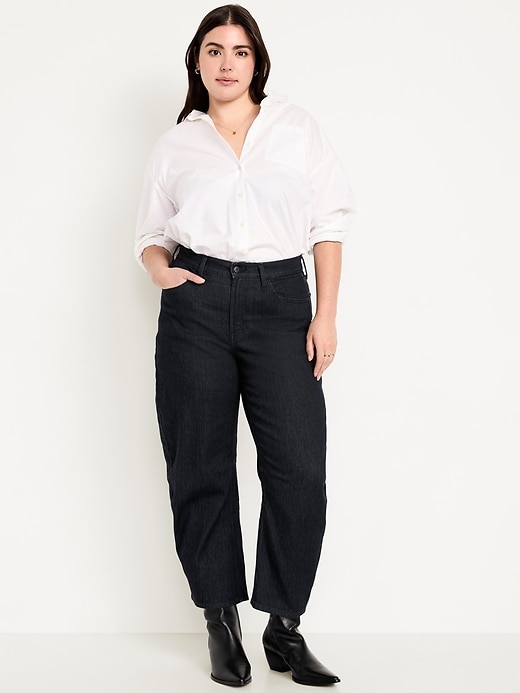 Image number 5 showing, High-Waisted Wow Barrel Ankle Jeans