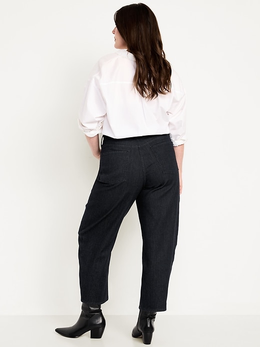 Image number 6 showing, High-Waisted Wow Barrel Ankle Jeans